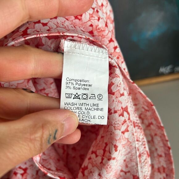 SHEIN Pink Floral Pattern Slip Dress L - Picture 6 of 16